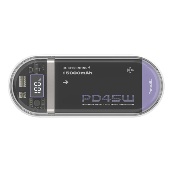 inno3C 內置Type C Lightning充電線 移動電源15000mAh i-PB15