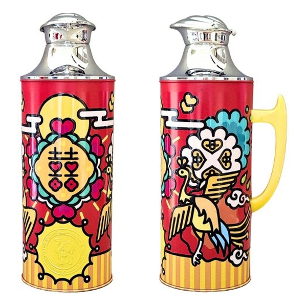 Camel - 950ml Glass Vacuum Flask for Double Happiness (DH Centre) Twin Pack Box Set