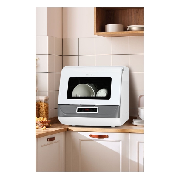 Turbo Italy - TDW-05T Fully Automatic Countertop Dishwasher with Water Tank (No Installation Required) TDW-05T