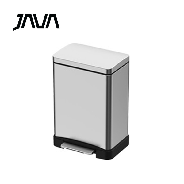 JAVA 30公升長方形不鏽鋼腳踏垃圾桶 JH8858-30L