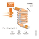 inno3C 240W 四合一磁吸收納線 120cm (橙) i-4M240-12