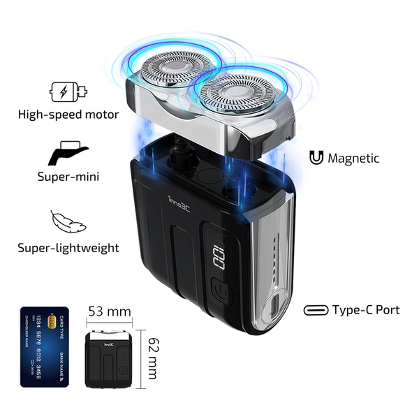 inno3C Mini Portable Shaver (Black) i-PS1