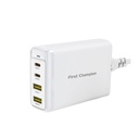 First Champion GaN Desktop Charger - 140W - UPC140PD2C2A, USB-Cx2 & USBx2, UK Plug