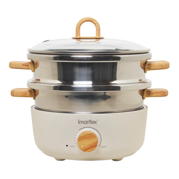 imarflex 伊瑪牌 - "White Wood" 2.7L BBQ Electric Hot Pot IMC-FK27