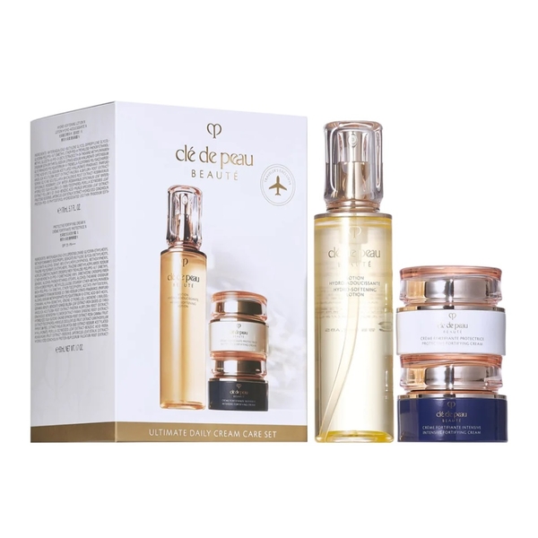 Clé de Peau Beauté - 基礎保養精華霜組合（柔膚水170ml+防曬活膚乳霜50ml+ 夜間修護乳霜50ml) (平行進口)