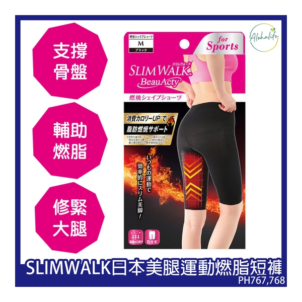 Slimwalk Burning Shape Shorts Sports Black  PH767/PH768