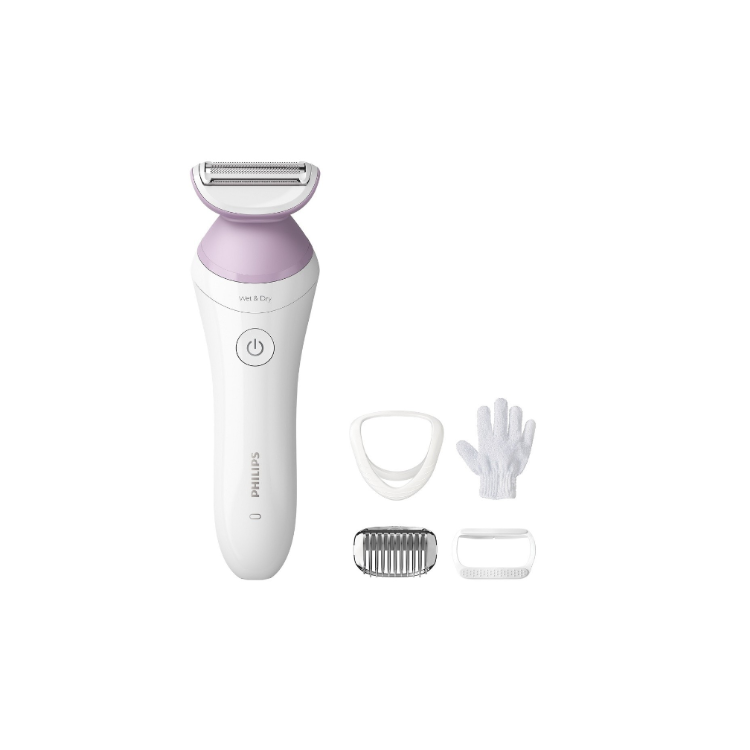 PHILIPS Lady Shaver Series 6000 Cordless Shaver with Wet and Dry Use BRL136/00