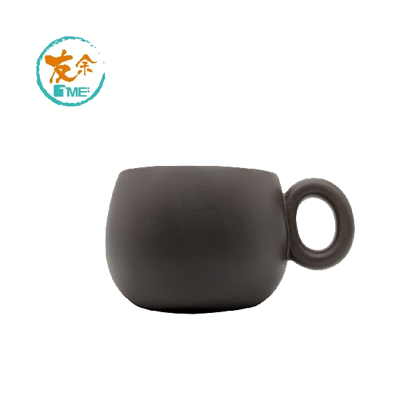 TME Purple Clay Coffee Cup 320cc  (Black)