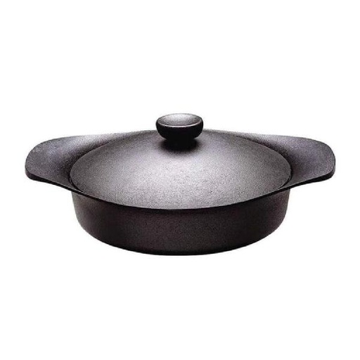 [139F0011] Sori Yanagi -22cm Iron Pan Shallow With Lid 312420