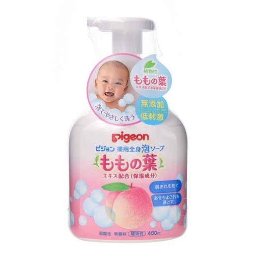[016F0573] Pigeon - Medical Body Soap 450ml - Peach (Parallel Import)