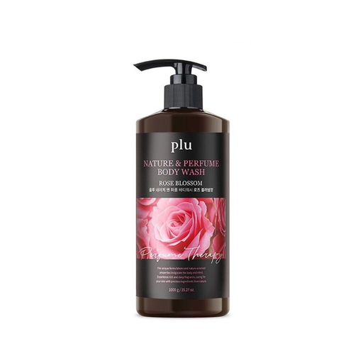 [125F0634] Plu - Nature & Perfume Body Wash - Rose Blossom 1000g (Parallel Import)