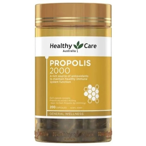 [116F0263] Healthy Care - Propolis 天然蜂膠膠囊 2000mg 200粒 (平行進口)