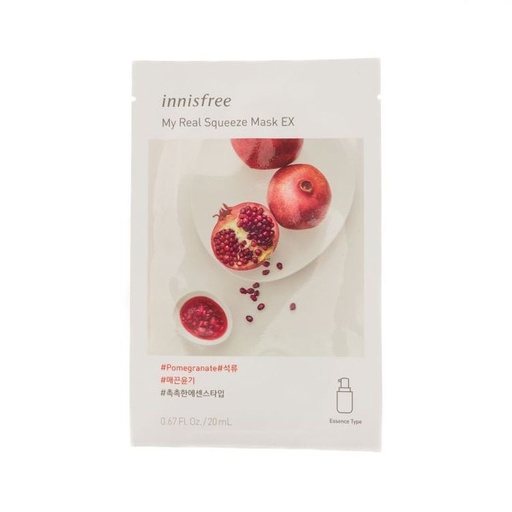 [125F0345] innisfree - Squeeze Energy Mask 10pcs(Pomegranate) (Parallel import)