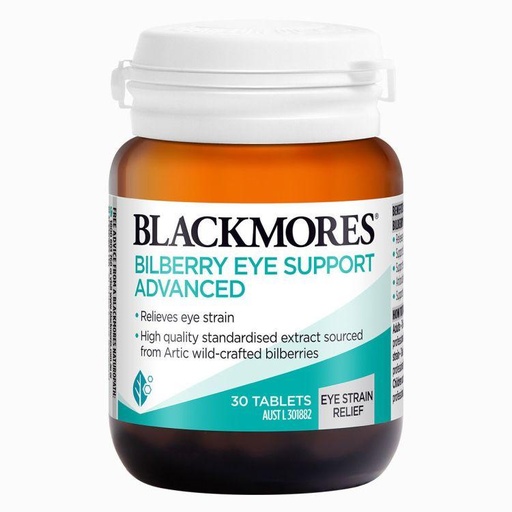 [125F0063] BLACKMORES - BLACKMORES - Bilberry Eye Support Advanced (30 Tablets) (Parallel Import)