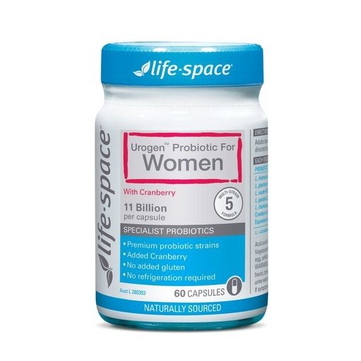 [104F0045] Life Space - 女性泌尿系統健康益生菌膠囊60粒 (平行進口)