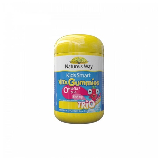 [049F8075] Nature's Way - Kids Smart Vita Gummies Omega-3 DHA Fish Oil 60 Gummies  (Parallel Import)
