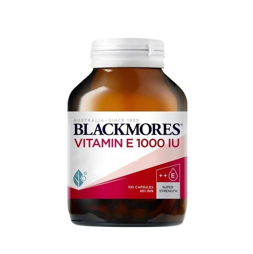 [116F0159] BLACKMORES - Natural Vitamin E 1000IU 100 Capsules (Parallel Import)