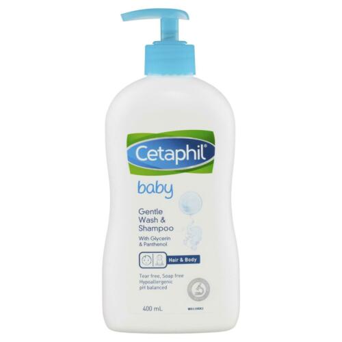 [125F0943] Cetaphil - Baby Gentle Wash & Shampoo 400ml (Authorized goods)