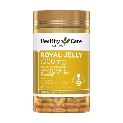 [116F0198] Healthy Care - 澳洲蜂王乳膠囊1000mg 365粒裝(平行進口)