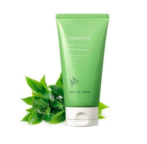 [125F0366] innisfree - 綠茶保濕潔面乳 150ml (平行進口)