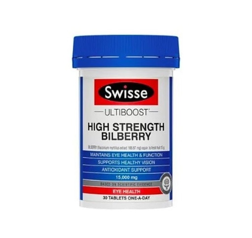 [125F0776] Swisse - 高強度藍莓護眼片 15000mg 30粒 (平行進口)