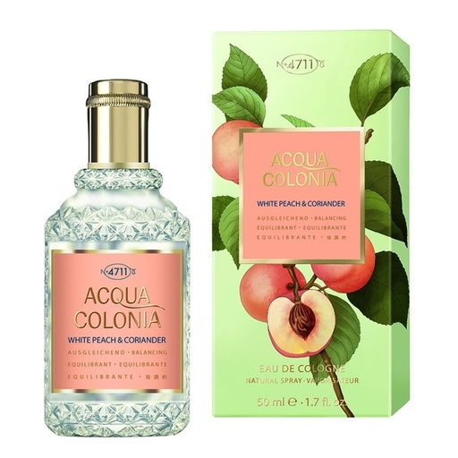 [159F0258] 4711 - White Peach & Coriander Acqua Colonia 50ml (Parallel Import)