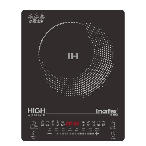 [123F0091] imarflex伊瑪牌 -『極品‧銀』2000W輕觸式超薄電磁爐 IIH-2076S