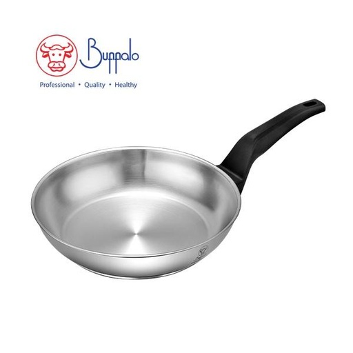 [138F0022] BUFFALO PREMIUM COOK I S/ST CAPSULED BOTTOM FRYPAN (26X5.5CM)