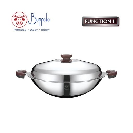 [138F0032] BUFFALO FUNCTION II 38CM ROUND WOK DH (WRWBI238BFUX) 570238A