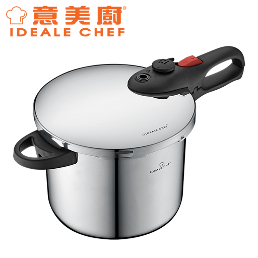 [138F0092] IDEALE CHEF 22CM/7L SUS304 PRESSURE COOKER W/ RED BUTTON (ASMM)