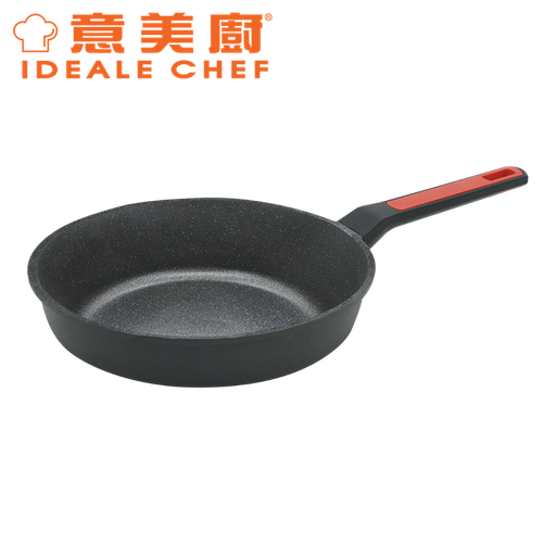 [138F0110] IDEALE CHEF STARRY DIE-CAST MARBLING NON-STICK 28X5.5CM FRYPAN (BLACK)