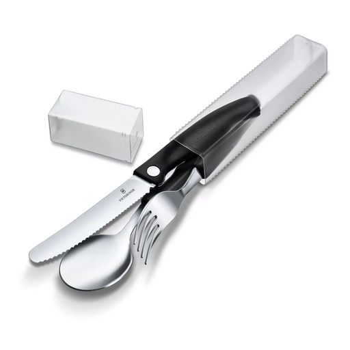[150F0266] Victorinox - Swiss Classic, picnic set, 3pcs, Black