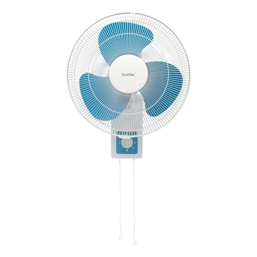 [123F0158] imarflex - "Simple Steel" 16-inch double drawstring metal wall-mounted fan