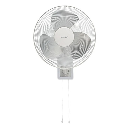 [123F0159] imarflex - "Steel·Silver" 16-inch double drawstring metal wall-mounted fan IFW-40SL