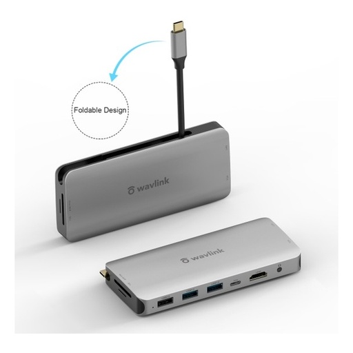 [116F0209] WAVLINK - USB-C Dual Display HDMI/VGA Docking Station WL-UHP509