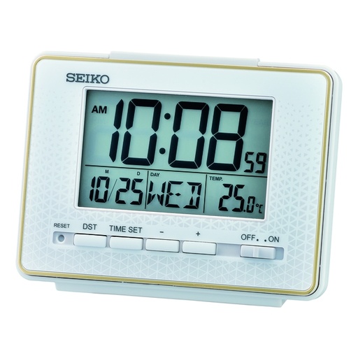 [159F0125] SEIKO - QUARTZ Alarm Clock (QHL096W)