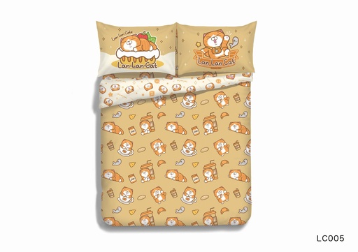 Casablanca Lan Lan Cat Cartoon Cotton Series Bedding Set (LC005)