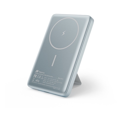 [183F0002] Mezone Magnetic Wireless Quick Charging Power Bank,10000mAh - Light Blue