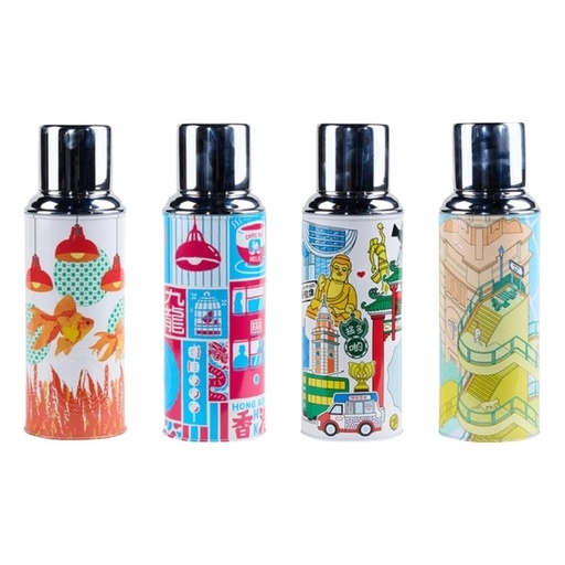 Camel駱駝牌 - 450ml Glass Vacuum Flask "Modern HK culture"