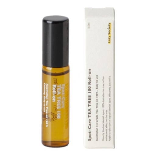 [125F1205] Lazy Society - Spot Care Tea Tree 100% Roll On 5.5ml (Parallel Import)