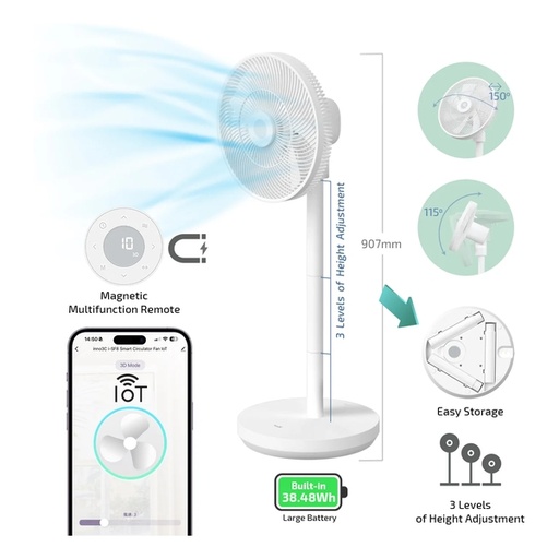 [049F8102] inno3C i-SF8 Smart Circulator Fan IoT