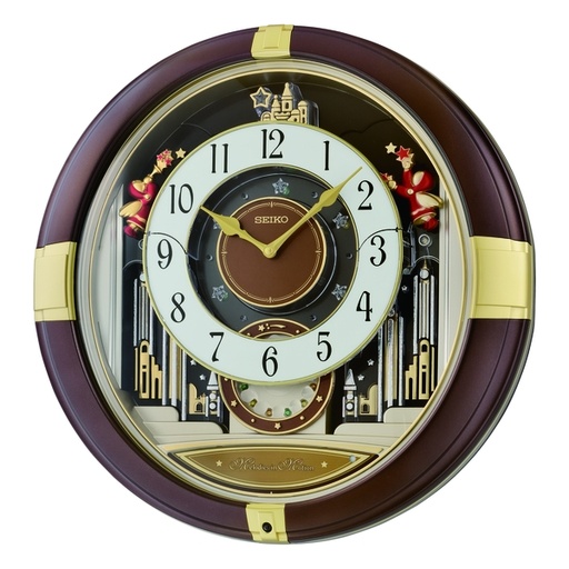 [125F0878] SEIKO -  Quartz Wall Clock - Melodies in Motion (QXM613B)