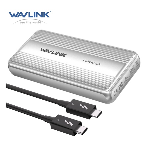 [116F0267] WAVLINK - WL-UTE51 Thunderbolt 5 80Gbps PCIe NVMe Enclosure