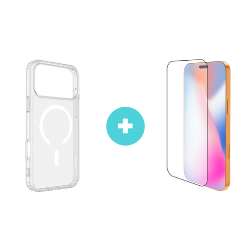 inno3C iPhone 17 Series Glass Screen Protector + Magnetic Protective Case Set