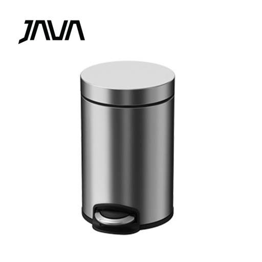 [138F0317] JAVA 20公升圓形不鏽鋼腳踏垃圾桶(鈦金灰色) JH8856-20L