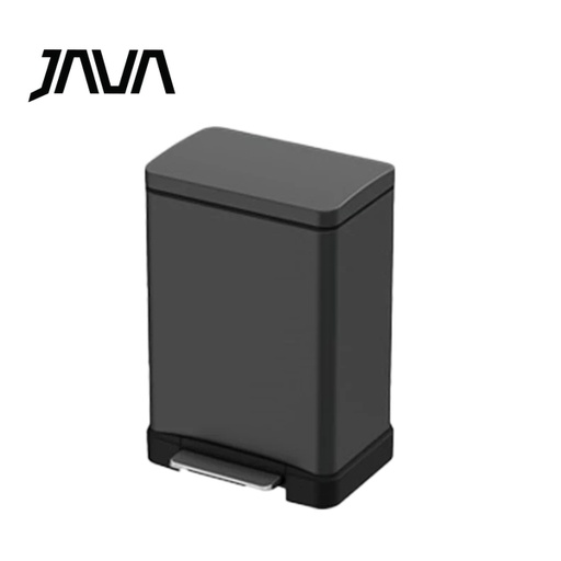[138F0324] JAVA 20公升長方形不鏽鋼腳踏垃圾桶(鈦金灰色) JH8858-20L