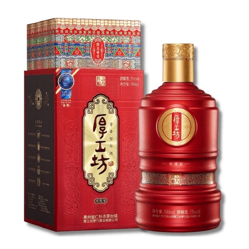 [198F0002] 厚工坊醬香型白酒<陳釀六年白酒>