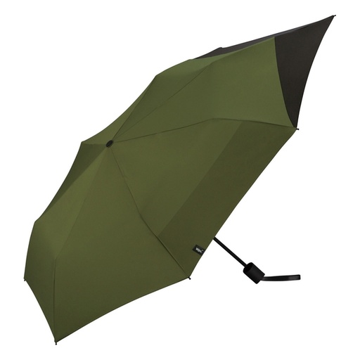 [186F0389] WPC BACK PROTECT FOLDING UMBRELLA UV Protection UX004-933-Khaki/Black Size 55cm WPC60-UX004-KH/BK
