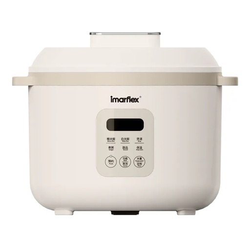 [123F0254] imarflex 伊瑪牌 - Porcelain Pot" Multifunctional Rice Cooker with White Porcelain Inner Pot (0.45L) IRC-FD16
