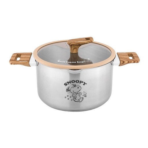 [168F0002] PEANUTS Authorized product foodgrade 20cm Stainless steel casserole